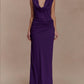 Womens Pile-Neck Bow-Tie Scarf Dress