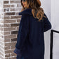 Manteau long en fourrure Manteau d'hiver en polaire double face à manches longues