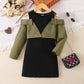 Children's Off-shoulder Long Sleeve Dress