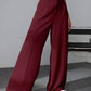 European And American New Women's Trousers Solid Color Casual Straight Pants