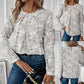 Round Neck Fashion Elegant Loose Long-sleeved Women's Top