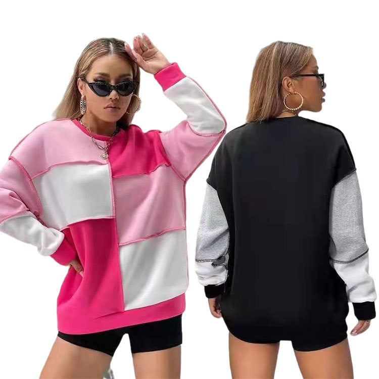 Pull ample de sport assorti pour femme