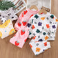Cotton Padded Thickened Home Wear Autumn Clothes Long Pants Boys And Girls Underwear Suit