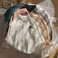 Fashionable Loose Plus Fat Plus Size White Handsome Shirt