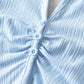 Pure Desire Personality Lapel Halter Design Top