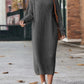 Winter Turtleneck Knitted Sweater Dress Fashion Solid Loose Pullover Long Dresses For Women Clothing