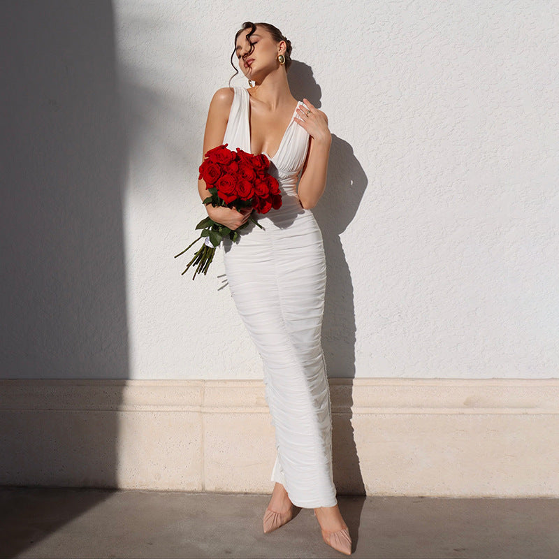 Skirt Spring Women's High-grade White Dress