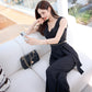Casual Show Waist Suit Feminine V-Neck Split Style