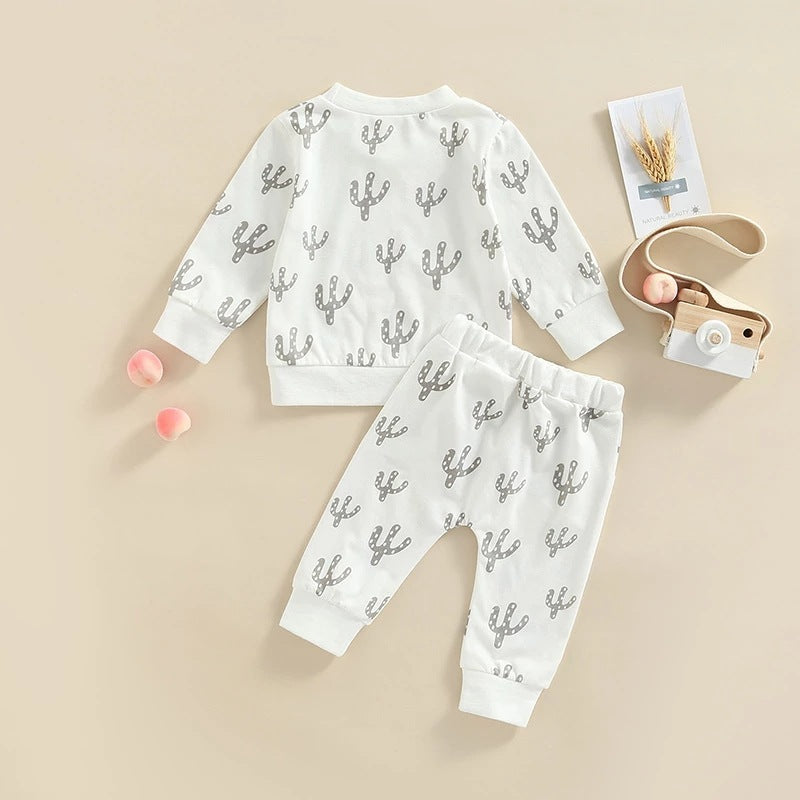 New Children Cartoon Printed Casual Suit