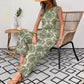 Womens Printed Sleeveless Top And Wide-Leg Pants Set