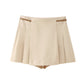 Women's Fashion With Waistband Tops Skort Suit