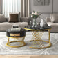 Fibreboard Metal Round Coffee Table