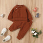 Pull en coton uni sans capuche pour l'automne et l'hiver