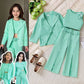 Girl's Casual Korean Wide-leg Pants Set