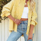 New Washed And Worn Fringed Loose Jacket