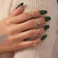 Personality Female  Love Gold Letter 4-piece Ring