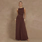 Sleeveless Pleated Slim Solid Color Dress