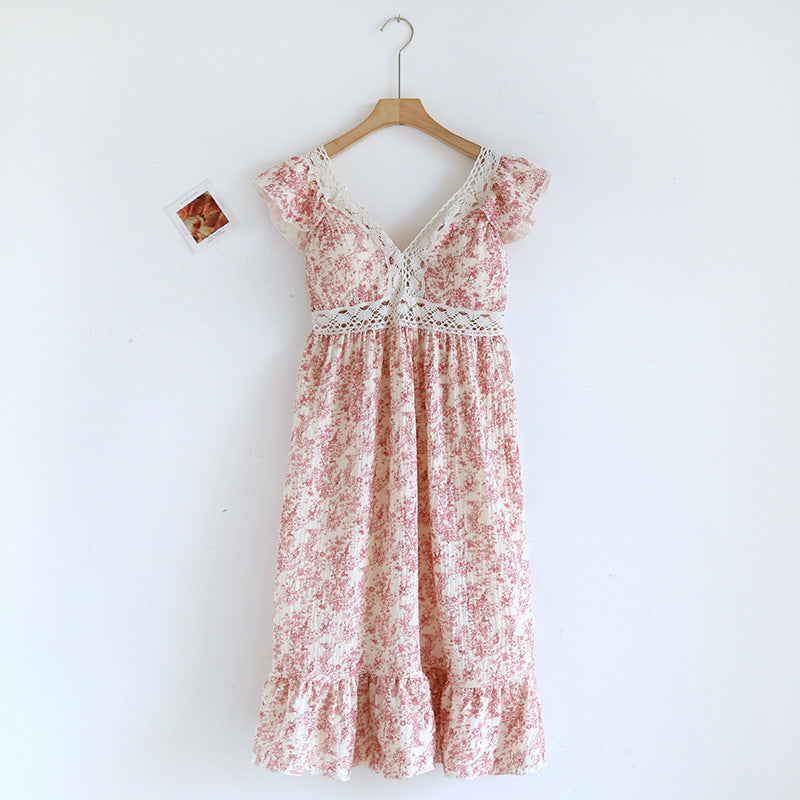 Womens Loose Breathable Cotton Camisole Dress