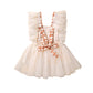 Robe à bretelles spaghetti en maille à imprimé léopard pour fille