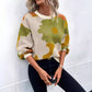 Fashionable All-match Jacquard Leisure Pullover Sweater