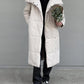 European And American Loose Leisure Warm Long Stand-up Collar Cotton Coat Jacket