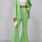 European And American Solid Color Small Suit Bell-bottom Pants
