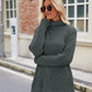 T-shirt ample à manches longues et col montant pour femme