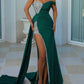 Elegant Heavy Work Gilding Split Expansion Skirt Ball Evening Dress