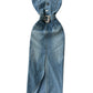 American Pure Hot Girl Waist-tight Hip Split Denim