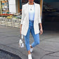 Solid Color Long-sleeved Lapel Slim-fit Blazer
