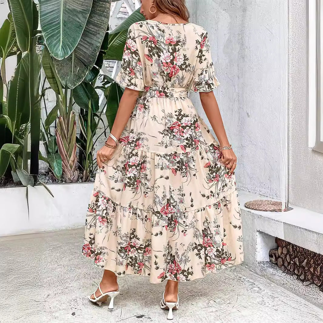 Robe grande taille pour femmes européennes et américaines