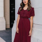 V-neck Button Fashion European And American Women's Dress