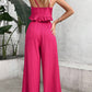 Pariaura Knot Front Cami Top Wide Leg Pants