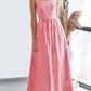 Patchwork Plaid Sling Elastic Large Swing Dress