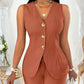 European And American Ladies Fashion Comfort And Casual Open Chest Lace-up Short-sleeved Shirt