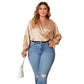 Women's V-neck Chiffon Shirt Loose Drooping Long Sleeve