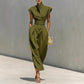 Womens New SpringSummer High-Waisted Midi Skirt