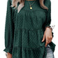 Loose Chiffon Shirt Round Neck Ruffle Top