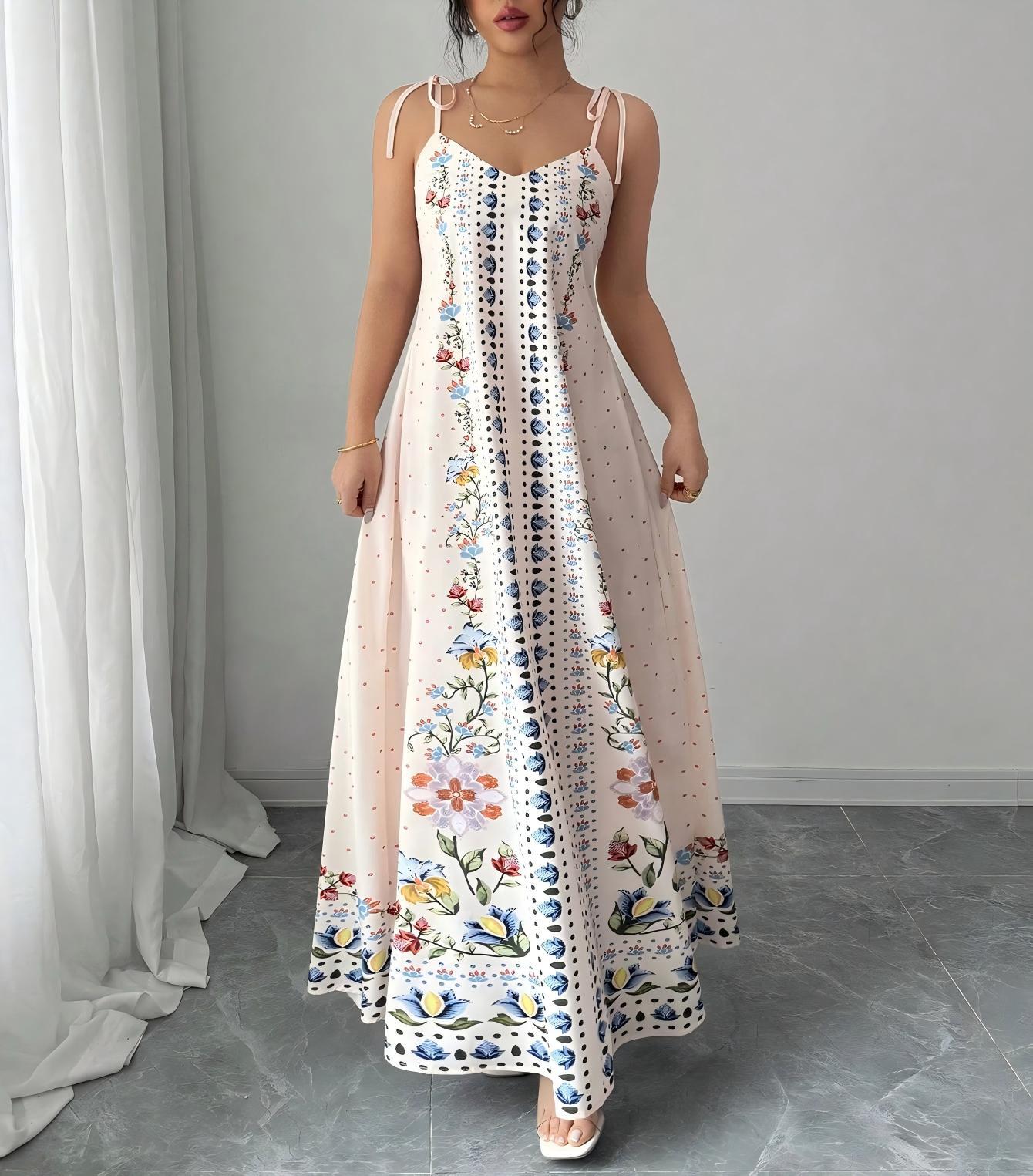 Women's Fashion Sleeveless Dress With Thin Straps