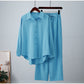 Chemise ample à manches longues et pantalon large, tenue décontractée, nouvelle collection automne et hiver