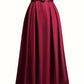 Women's High Waist Pure Color Skirt