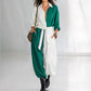 Spring Solid Colored Patchwork Long Sleeve Shirt Lace Up Jumpsuit