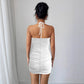 European And American-style Sexy Crisscross Halterneck Fashion Pleated Figure-flattering Bodycon Skirt