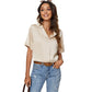 Women's Temperament Solid Color Button-Up Shirt Top