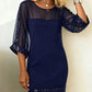 Womens Mesh Sequin Bodycon Dress