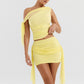 Pleated Slim Fit Skirt Mesh Stitching Two-piece Suit Pack