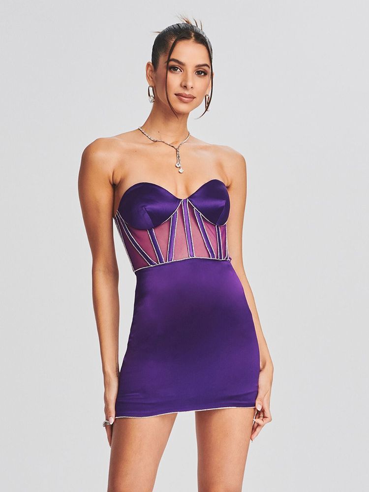 Robe à bretelles en maille pour femme, tendance et tendance