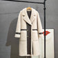Double Breasted Lamb Fur Coat