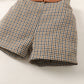 Girls' New Letter Sunken Stripe Two-piece Set