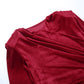 Suede Shoulder Cutout Gathered Long Sleeve Pack Hip Dress